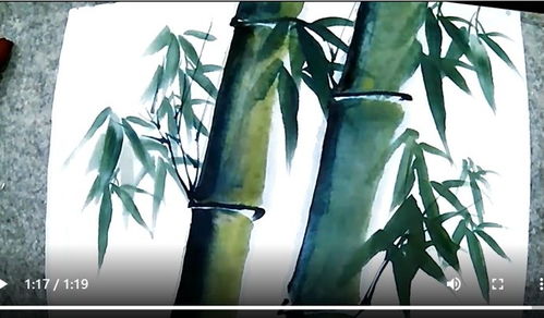 國畫竹子零基礎(chǔ)學(xué)習(xí) 零基礎(chǔ)學(xué)國畫教學(xué)視頻竹子篇,創(chuàng)作竹子作品各種造型技法講解示范 知識 名師課堂